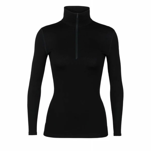 Sortie 🌟 Icebreaker 260 Tech Long Sleeve Half Zip – Sous-vêtement mérinos femme I Hardloop 🎉 1