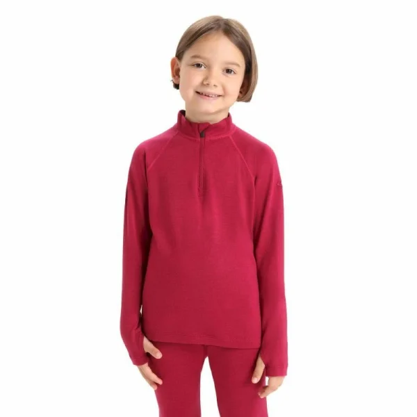 Grosses soldes 🎉 Icebreaker 260 Tech LS Half Zip – Sous-vêtement mérinos enfant 🧨 1