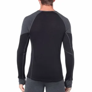 Nouveau ⭐ Icebreaker Bodyfitzone 260 Zone Long Sleeve Crewe – Sous-vêtement mérinos homme I Hardloop 🔥 12