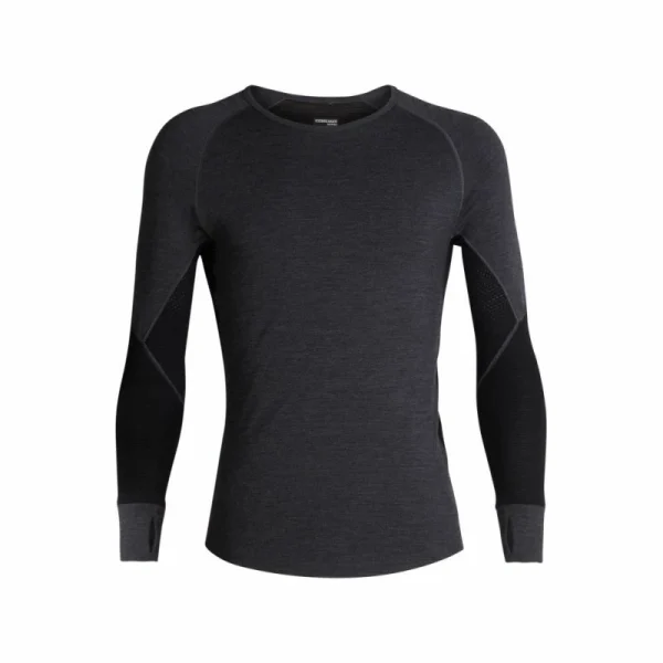 Nouveau ⭐ Icebreaker Bodyfitzone 260 Zone Long Sleeve Crewe – Sous-vêtement mérinos homme I Hardloop 🔥 1