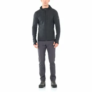 Promo ❤️ Icebreaker Descender LS Zip Hood – Polaire en laine mérinos homme I Hardloop 🛒 10