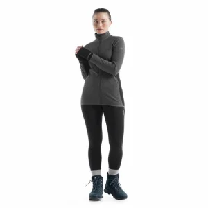 Offres 🔔 Icebreaker Descender LS Zip – Polaire en laine mérinos femme I Hardloop 👍 22