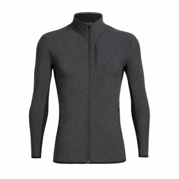 Offres 😉 Icebreaker Descender LS Zip – Polaire en laine mérinos homme I Hardloop 🎉 15