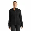 Vente flash 🛒 Icebreaker Quantum III LS Zip Hood – Polaire en laine mérinos femme I Hardloop 😍 23