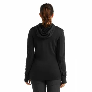 Vente flash 🛒 Icebreaker Quantum III LS Zip Hood – Polaire en laine mérinos femme I Hardloop 😍 17