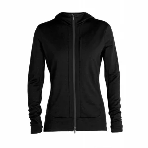 Vente flash 🛒 Icebreaker Quantum III LS Zip Hood – Polaire en laine mérinos femme I Hardloop 😍 21