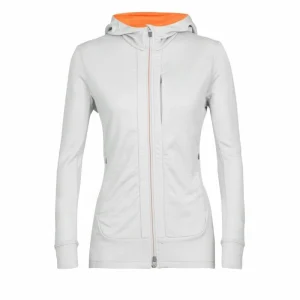 Vente flash 🛒 Icebreaker Quantum III LS Zip Hood – Polaire en laine mérinos femme I Hardloop 😍 27