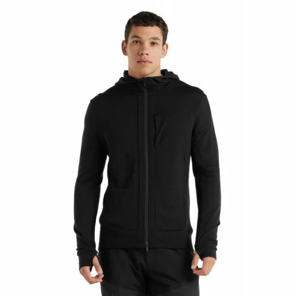 Acheter 💯 Icebreaker Quantum III LS Zip Hood – Polaire en laine mérinos homme I Hardloop 🧨 1