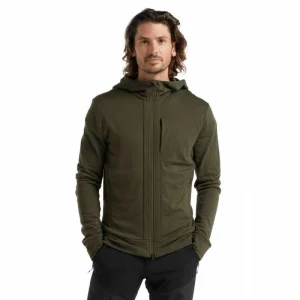 Acheter 💯 Icebreaker Quantum III LS Zip Hood – Polaire en laine mérinos homme I Hardloop 🧨 34