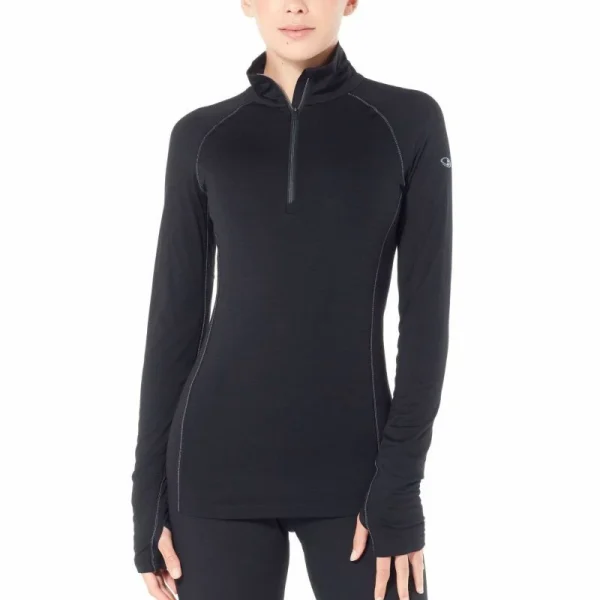 Sortie 🤩 Icebreaker Wmns 150 Zone LS Half Zip – Sous-vêtement mérinos femme I Hardloop 😉 1