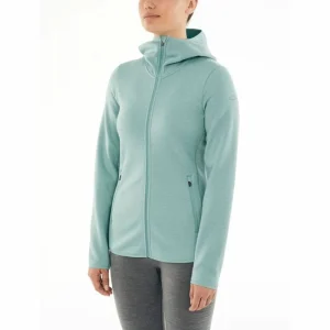 Meilleur prix 🧨 Icebreaker Wmns Elemental LS Zip Hood – Polaire en laine mérinos femme I Hardloop 😀 17