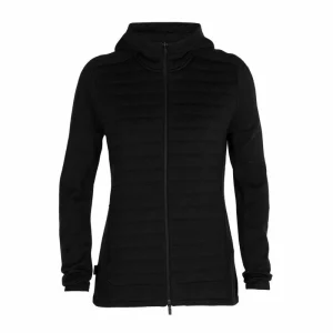 boutiqued pas cher Vente flash 🌟 Icebreaker ZoneKnit Insulated LS Zip Hoodie – Polaire en laine mérinos femme I Hardloop 🥰 33