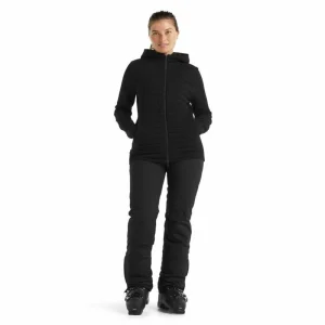 boutiqued pas cher Vente flash 🌟 Icebreaker ZoneKnit Insulated LS Zip Hoodie – Polaire en laine mérinos femme I Hardloop 🥰 17