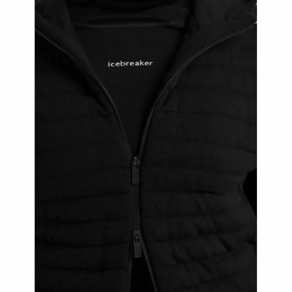 boutiqued pas cher Vente flash 🌟 Icebreaker ZoneKnit Insulated LS Zip Hoodie – Polaire en laine mérinos femme I Hardloop 🥰 9