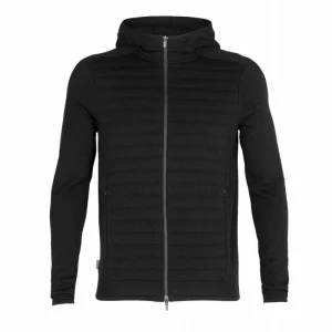 Meilleure vente 🔔 Icebreaker ZoneKnit Insulated LS Zip Hoodie – Polaire en laine mérinos homme I Hardloop ⭐ 36