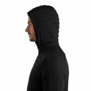 Meilleure vente 🔔 Icebreaker ZoneKnit Insulated LS Zip Hoodie – Polaire en laine mérinos homme I Hardloop ⭐ 22